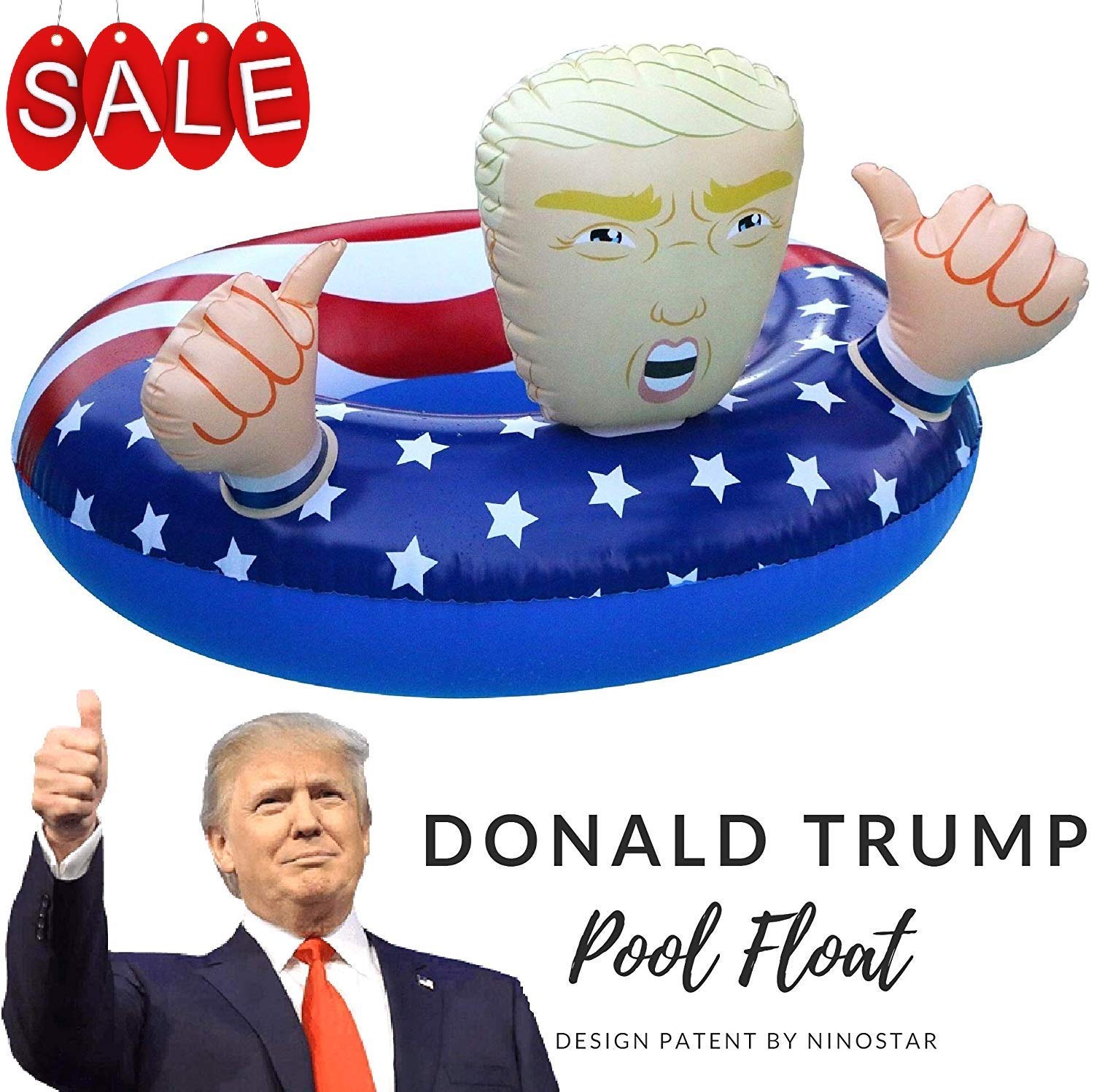 Trumpzilla Wind-Up Toy Donald Trump  President USA Gag Funny Anti Novelty Gift 