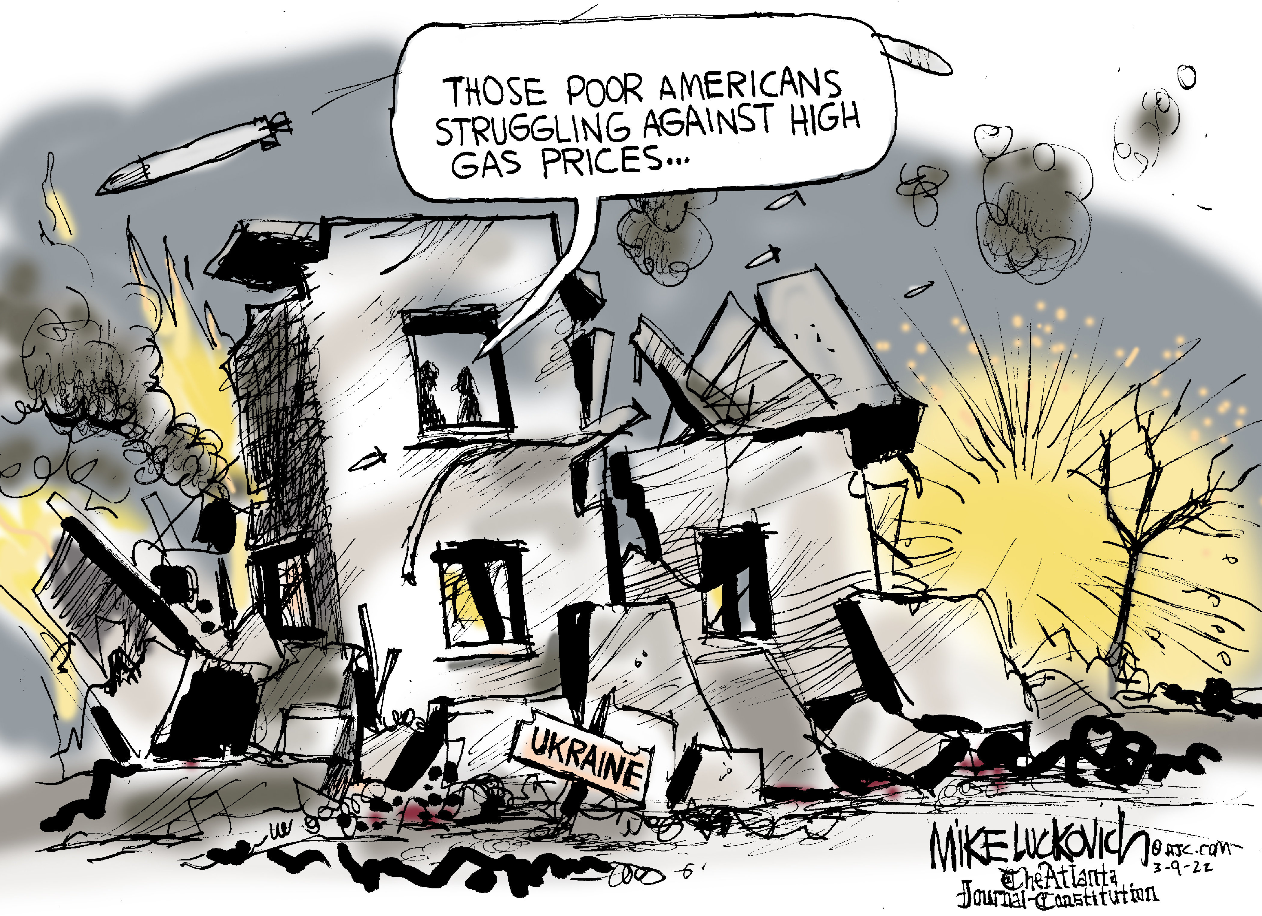 7 cartoons about Ukraine, Russia, and rising gas prices | The Week