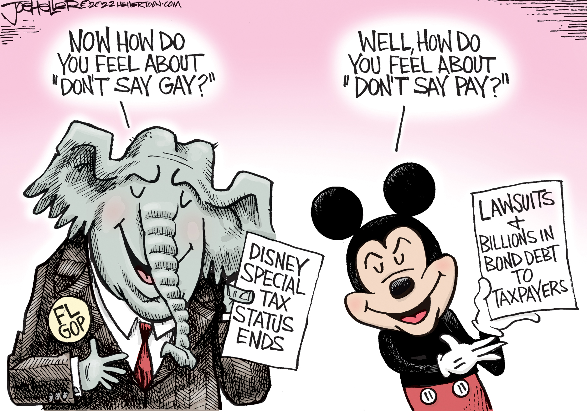 7 cartoons about the Republican war on Disney | The Week