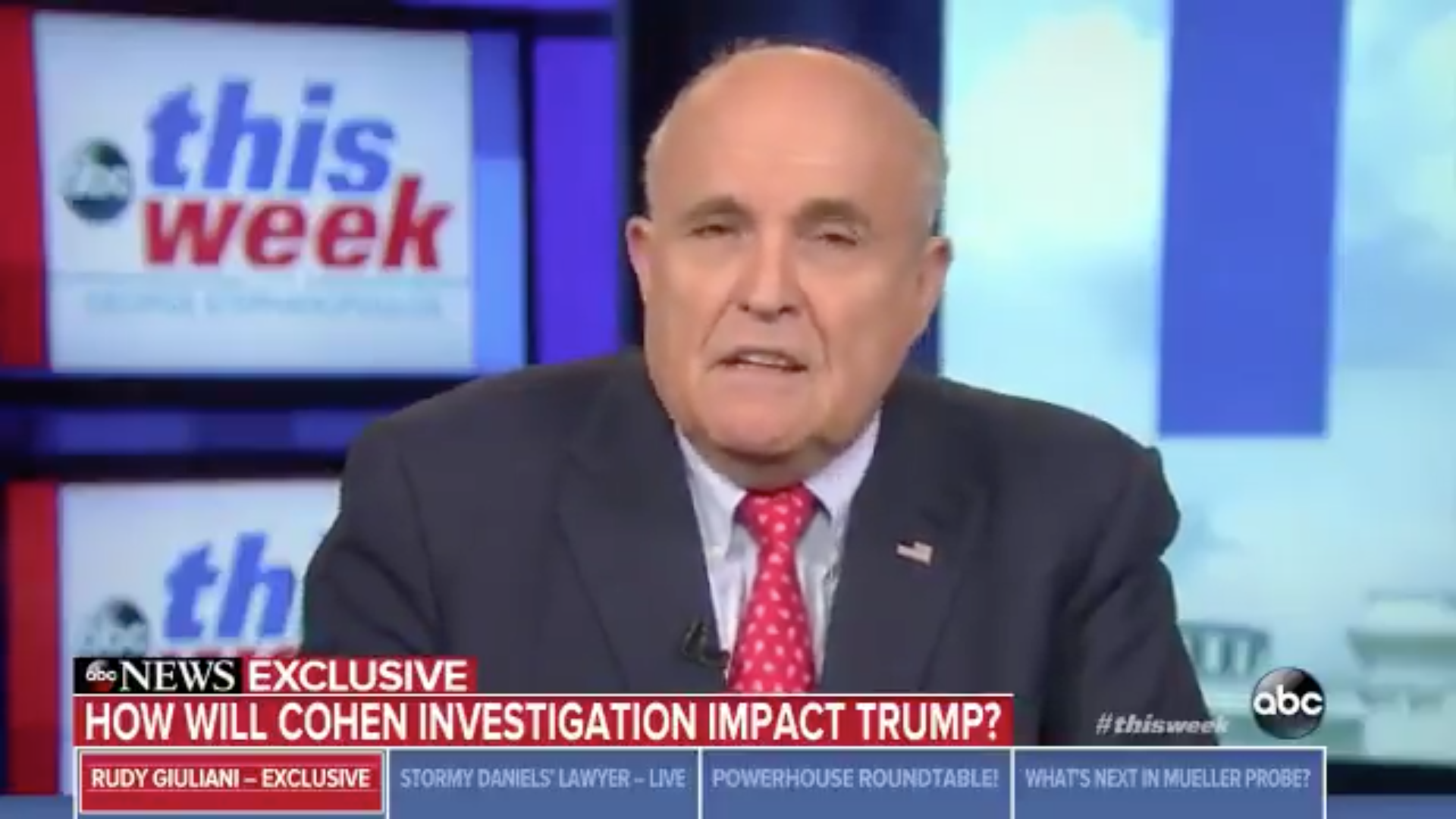 Giuliani on ABC. 