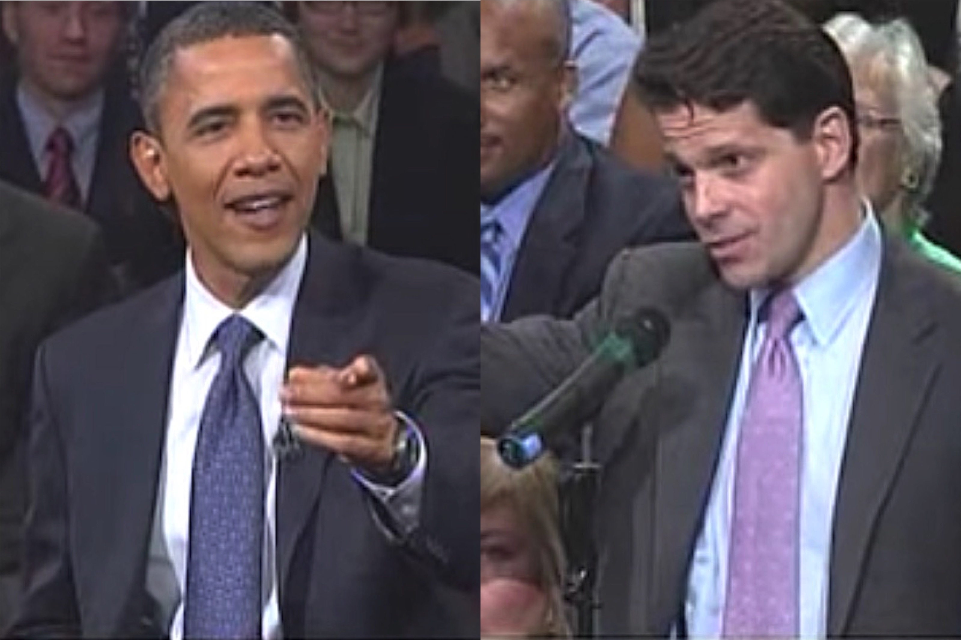 Obama and Anthony Scaramucci spar on CNBC in 2010
