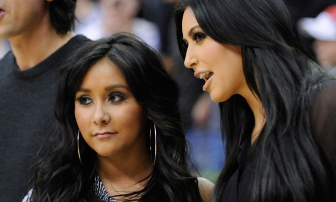 Snooki and Kim Kardashian