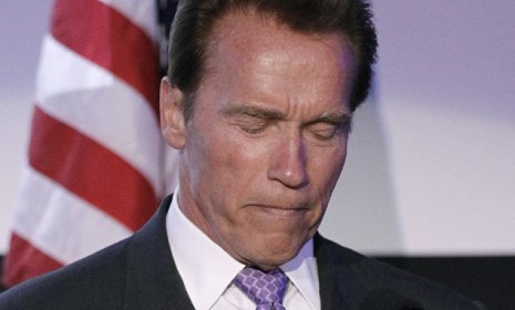 Arnold Schwarzenegger&#039;s love child scandal has some critics drawing comparisons to beleaguered politico John Edwards, while others are sure the former governor will be back.