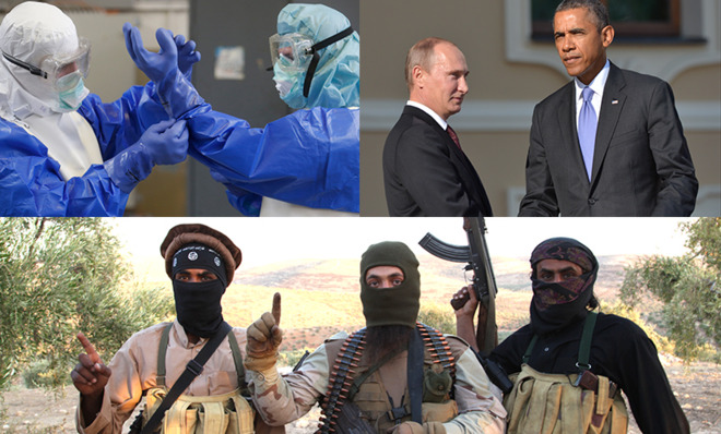 Ebola, Vladimir Putin, ISIS