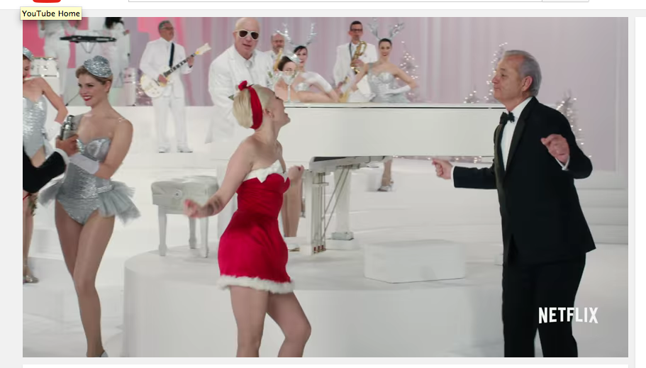 Bill Murray and Miley Cyrus dance in &quot;A Very Murray Christmas.&quot;