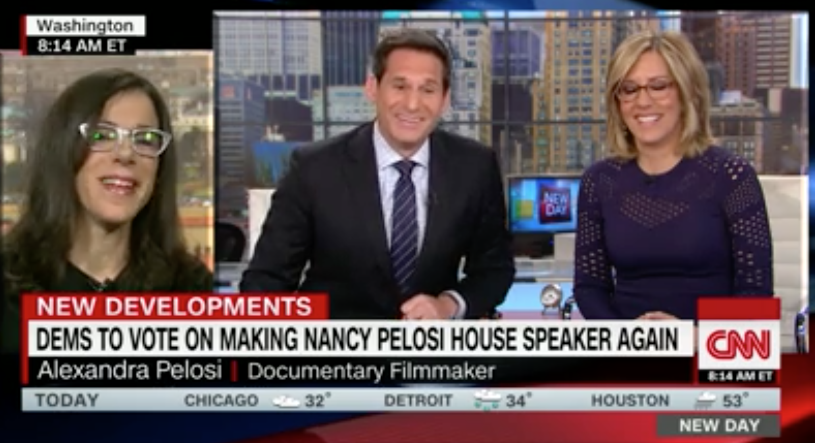Alexandra Pelosi discusses Nancy Pelosi on CNN&#039;s New Day