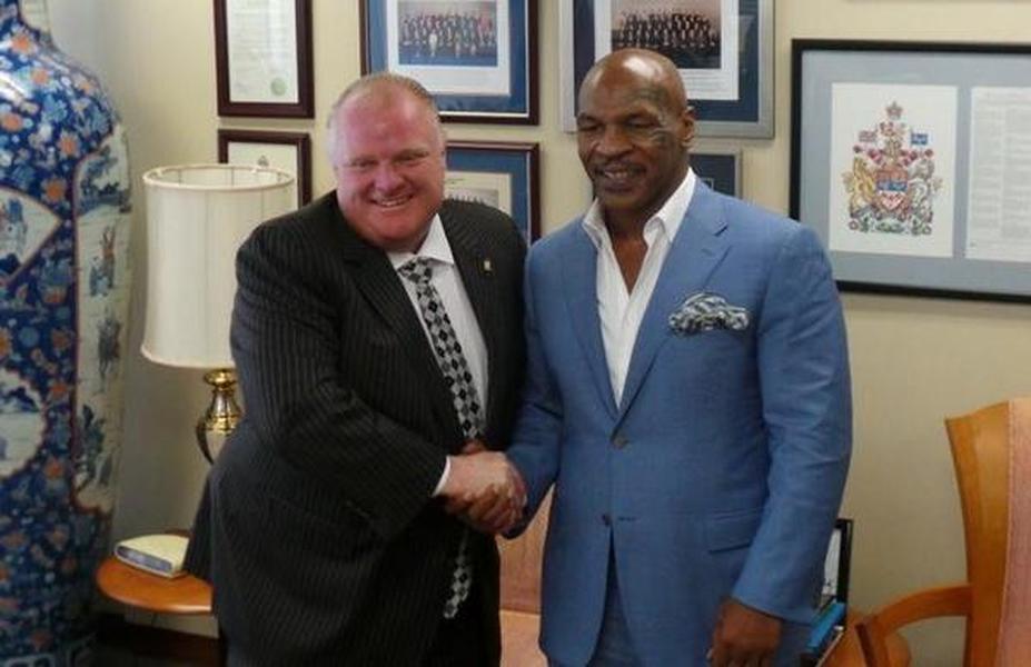 Mike Tyson crowns Rob Ford &#039;the best mayor in Toronto history&#039;