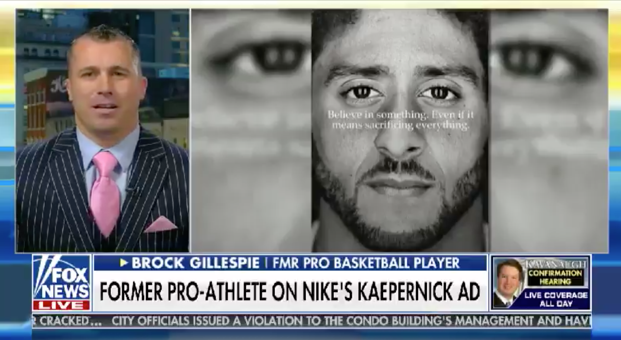 Brock Gillespie discusses Colin Kaepernick Nike ad on Fox and Friends