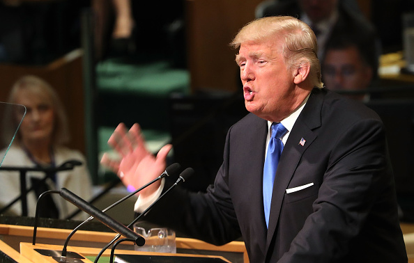 Trump speaks at the United Nations.