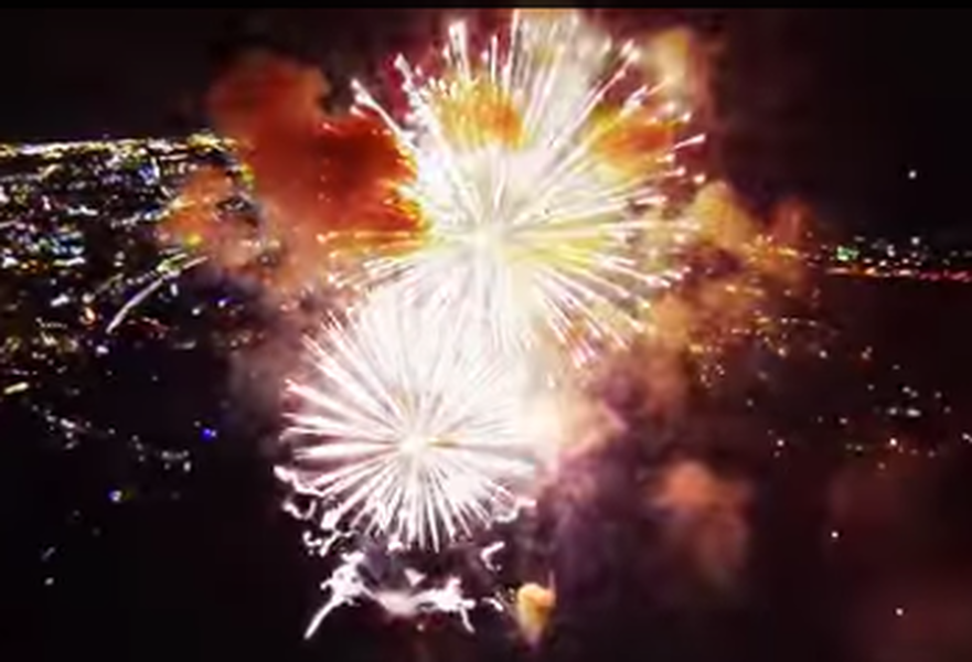 Marvel at this magical drone&#039;s-eye view of fireworks