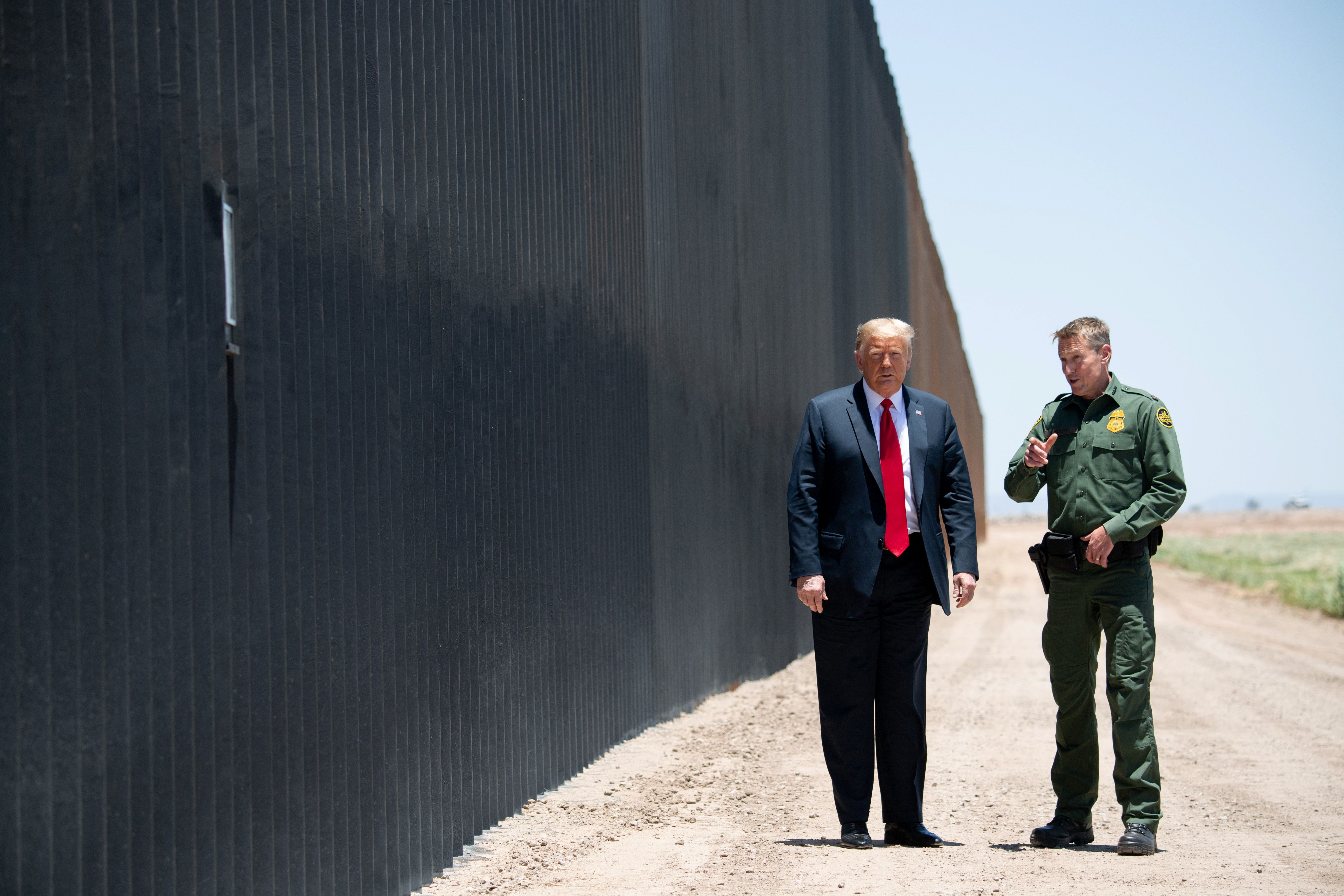 trump at border