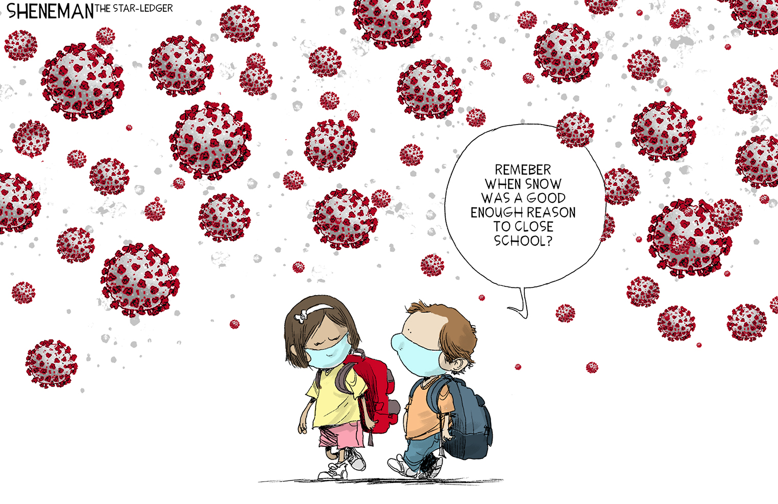 Editorial Cartoon U.S. school reopenings coronavirus