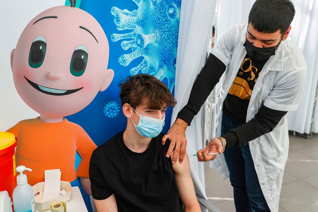 16-year-old gets vaccinated in Israel