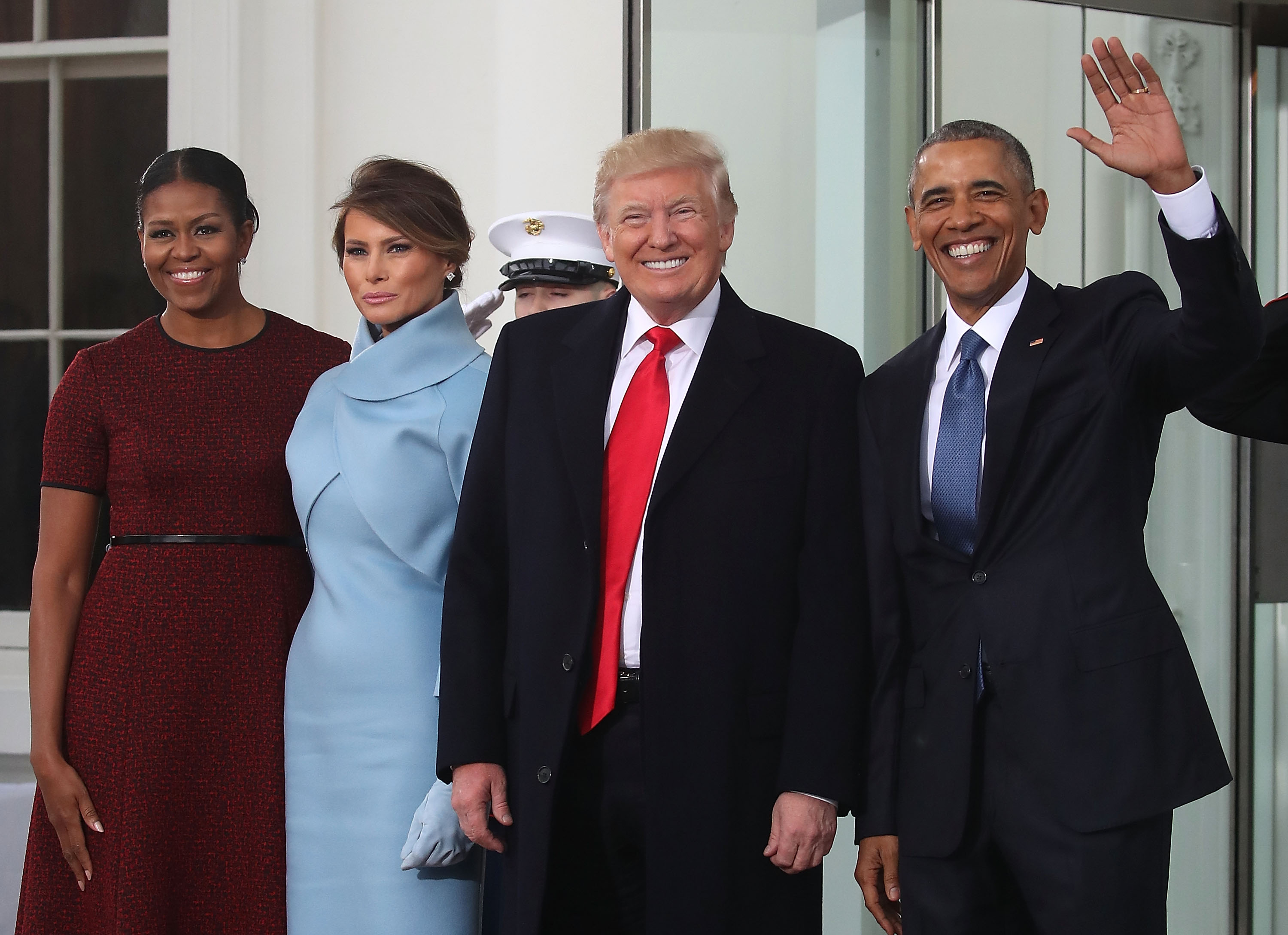 The Obamas and Trumps.