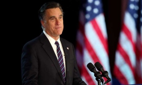 Mitt Romney delivers his concession speech in the early morning hours of Nov. 7: In the minds of many Republicans, Romney can&#039;t step off the national stage soon enough.