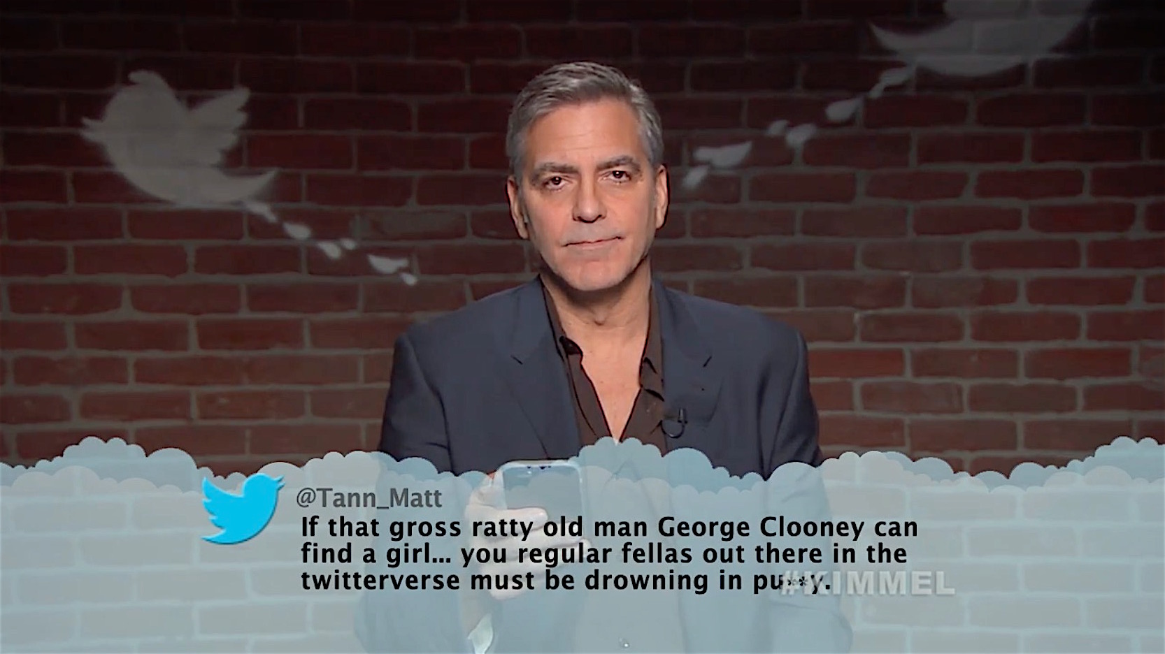George Clooney and other stars read Oscar-themed mean tweets
