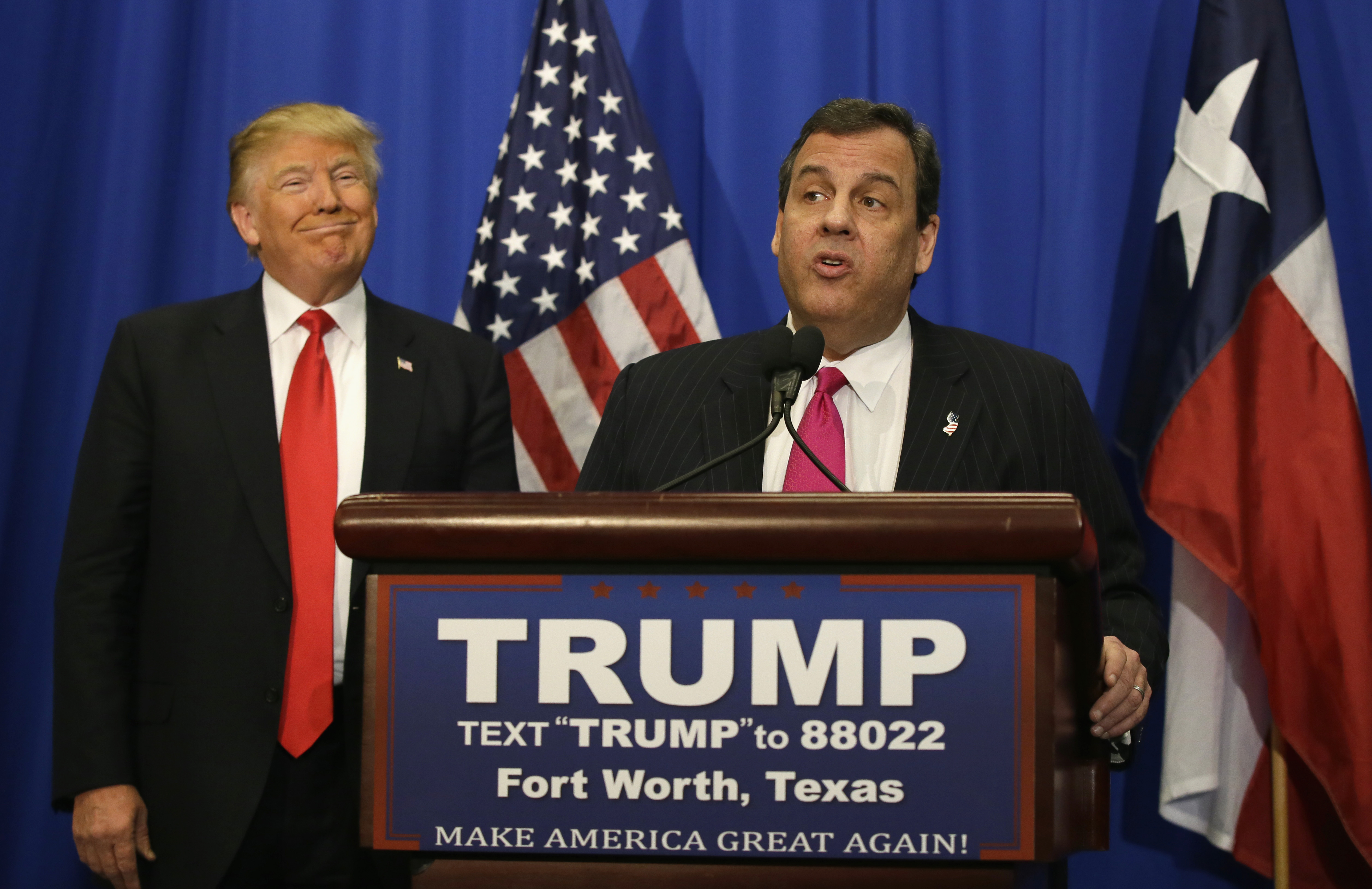 Christie chooses sides