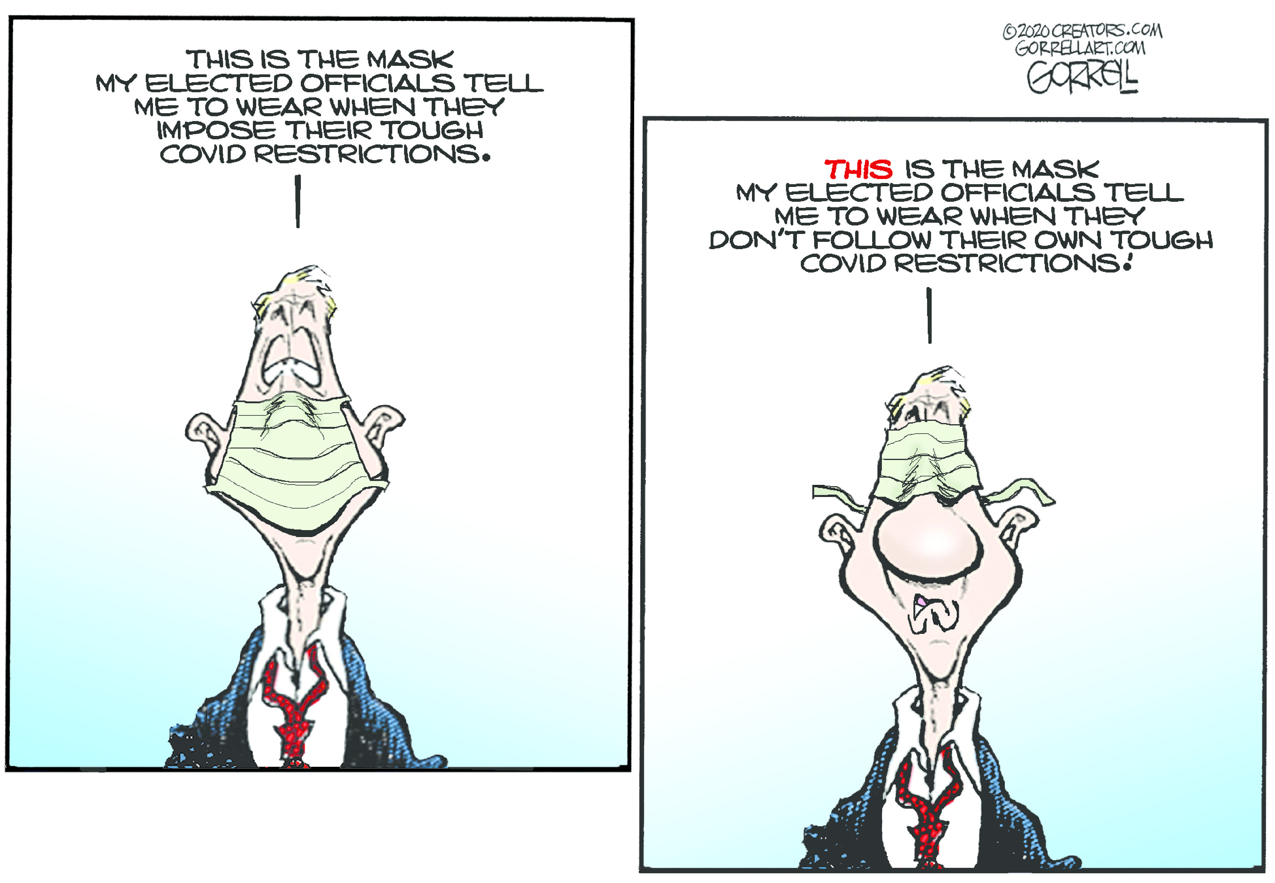 Editorial Cartoon U.S. mask restrictions&amp;nbsp;