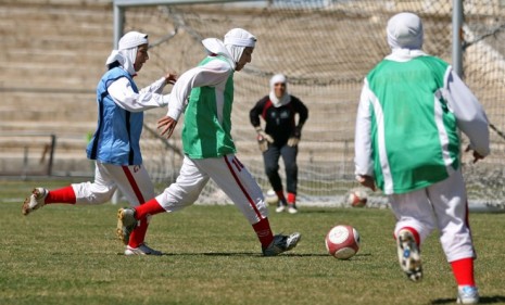 The Iranian female national soccer team