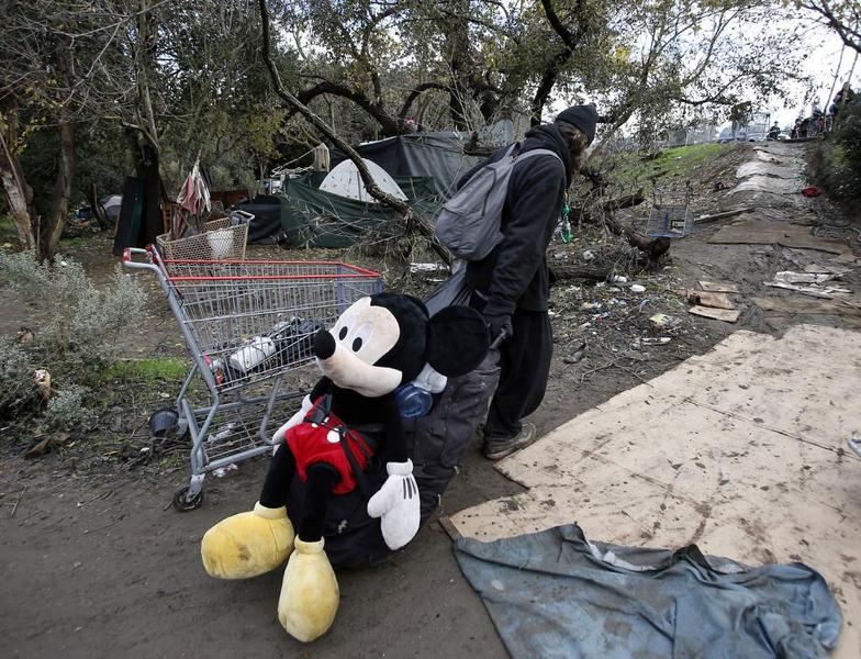 One of the largest homeless camps in the U.S. is being dismantled