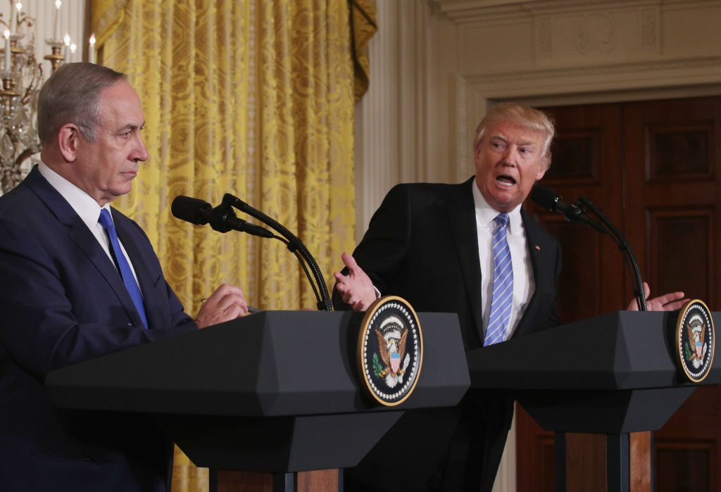 Israeli Prime Minister Benjamin Netanyahu, President Donald Trump.
