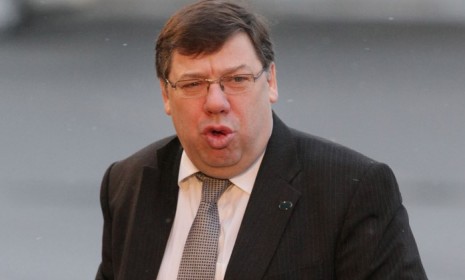 One pint too many for the Irish prime minister Brian Cowen.