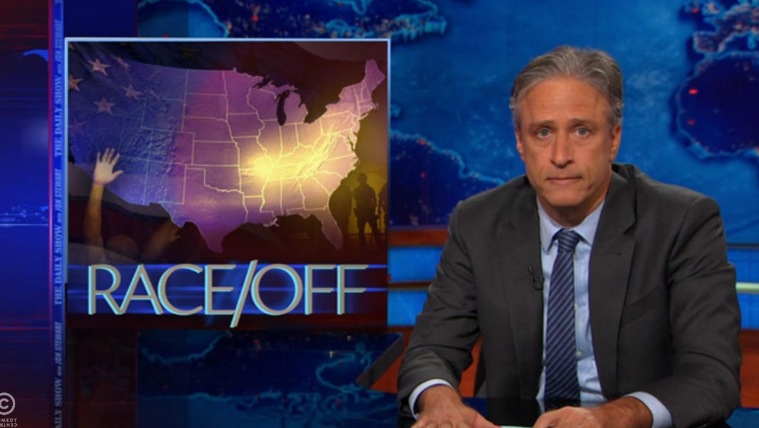 Jon Stewart reads Fox News the riot act on Ferguson and race