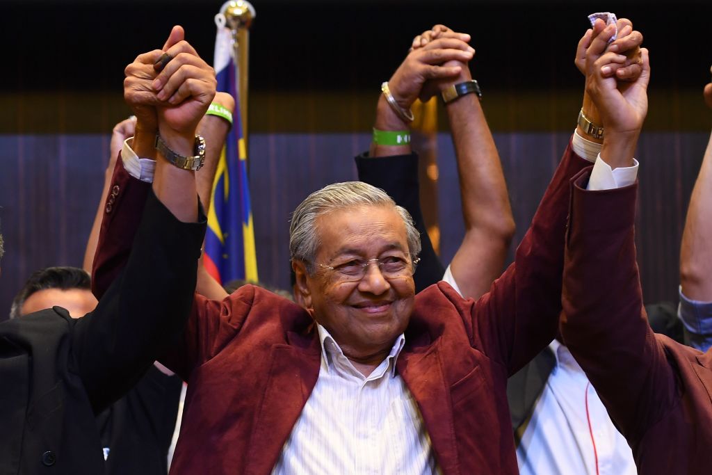 Mahathir Mohamad, returning to power in Malaysia