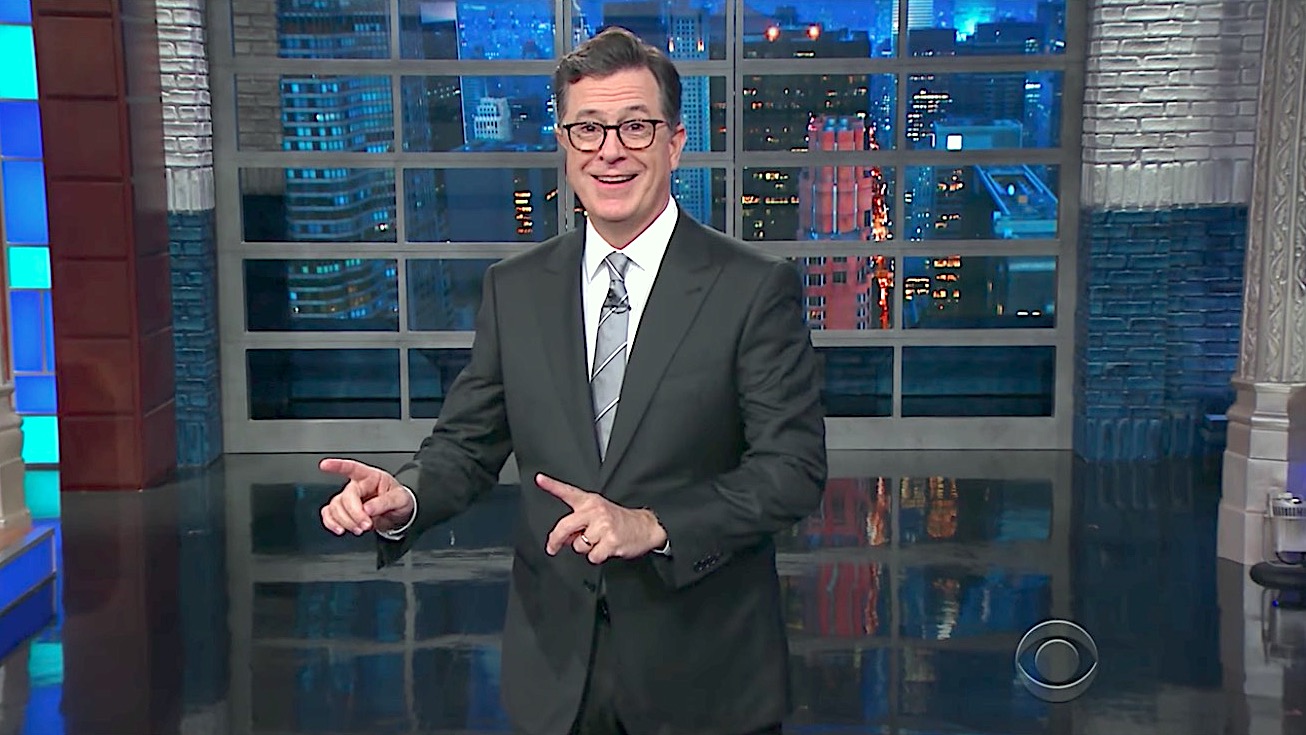 Stephen Colbert talks Trump and taxes