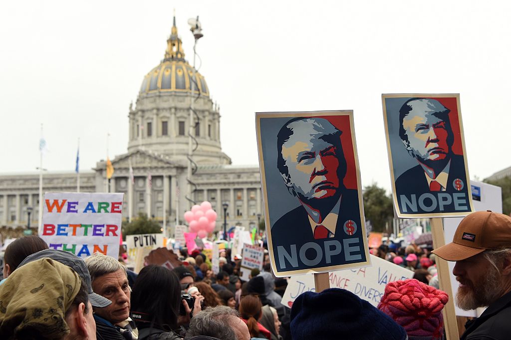 The Women&#039;s March on in San Francisco