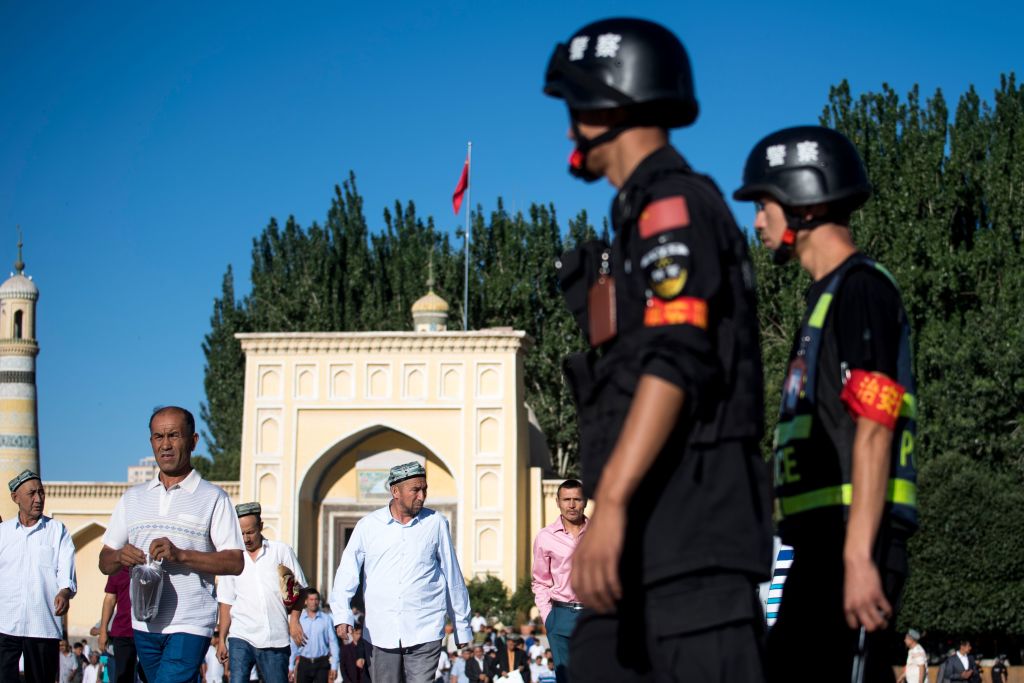 A Uighur mosque in China&#039;s Xinjiang province