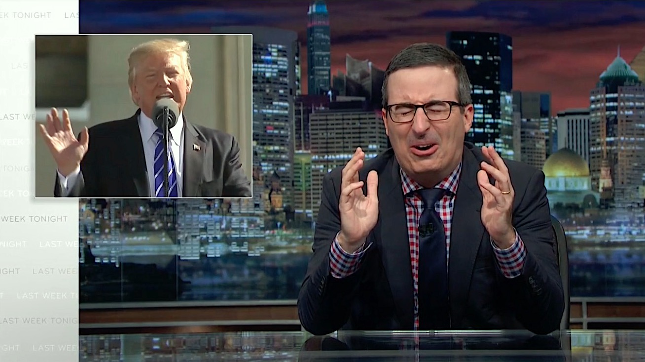 John Oliver grimaces at the idea of Ivanka Trump calling her father &quot;daddy&quot;