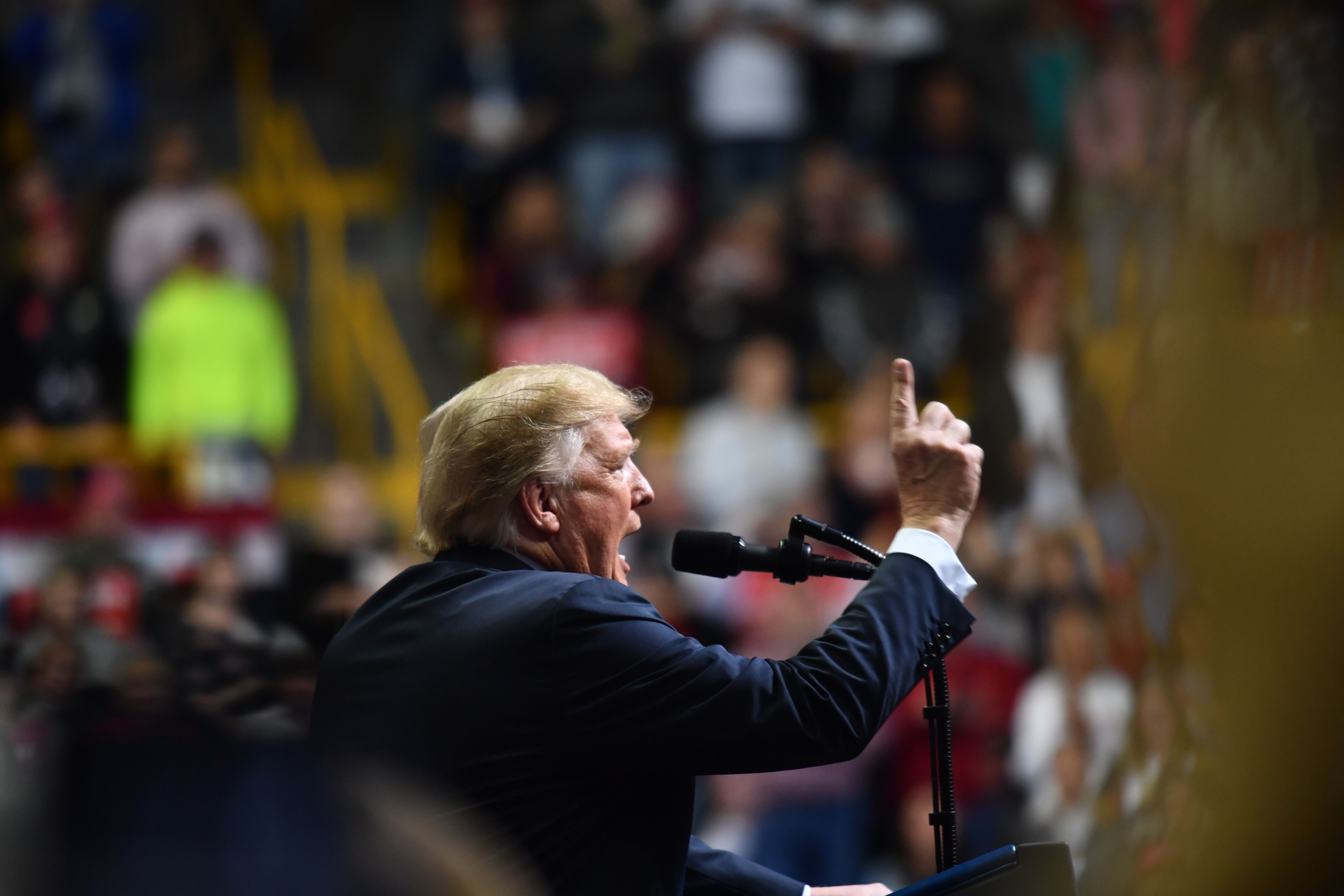 Trump at a rally in Chattanooga, Tennessee