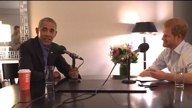 Prince Harry interviews former President Obama for BBC Radio 4, via Kensington Palace