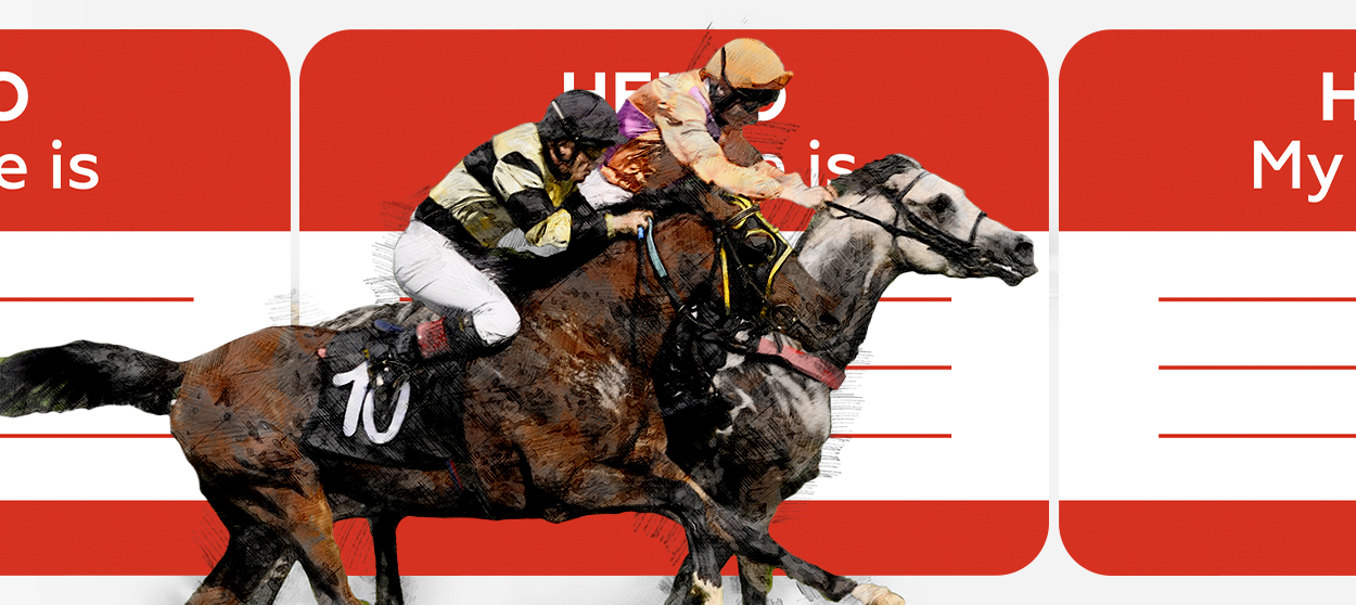 Derby Owners Club Name-Your-Own SPECIAL Marking Horse Card 