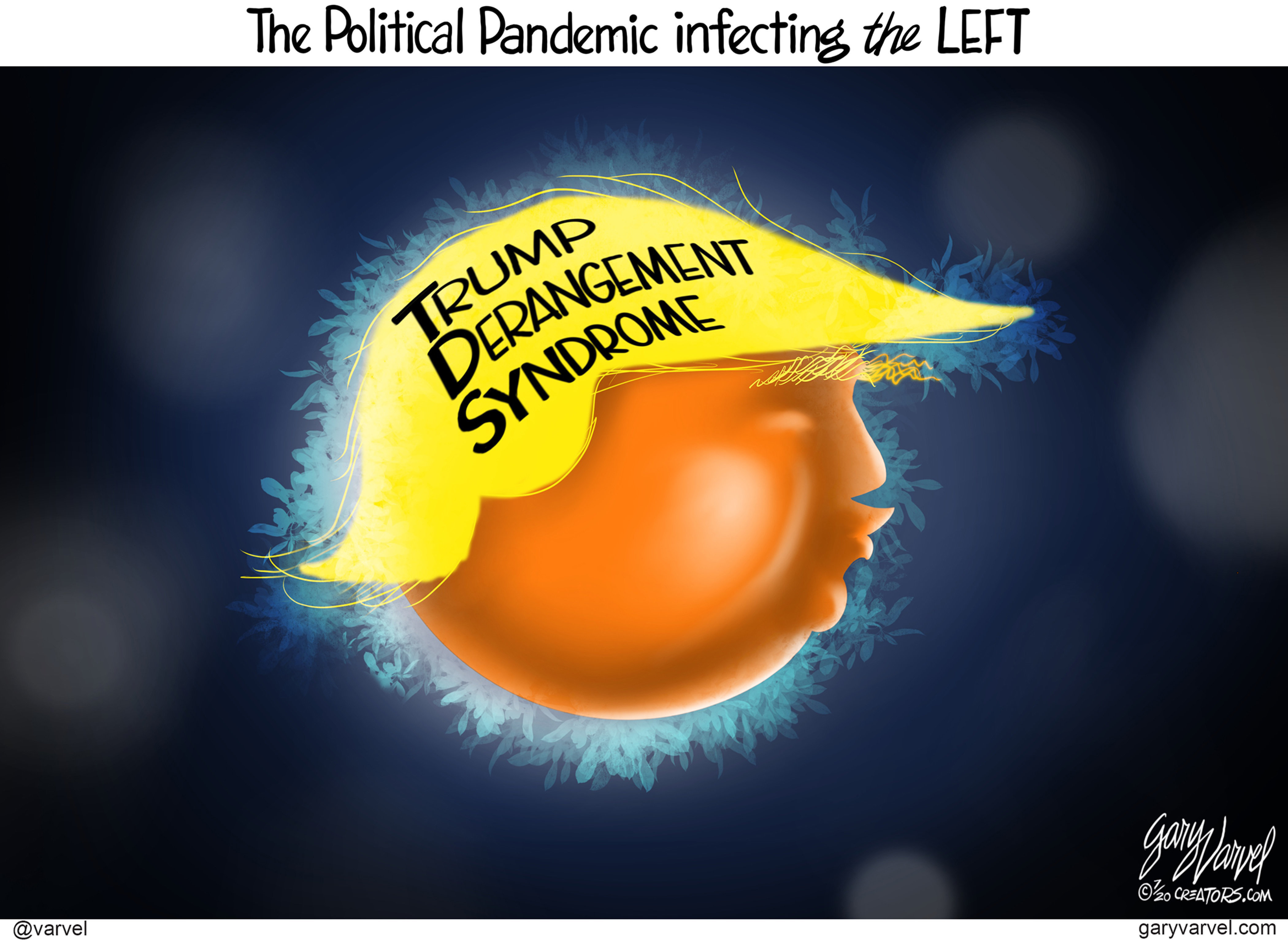 Political Cartoon U.S. Trump derangement syndrome