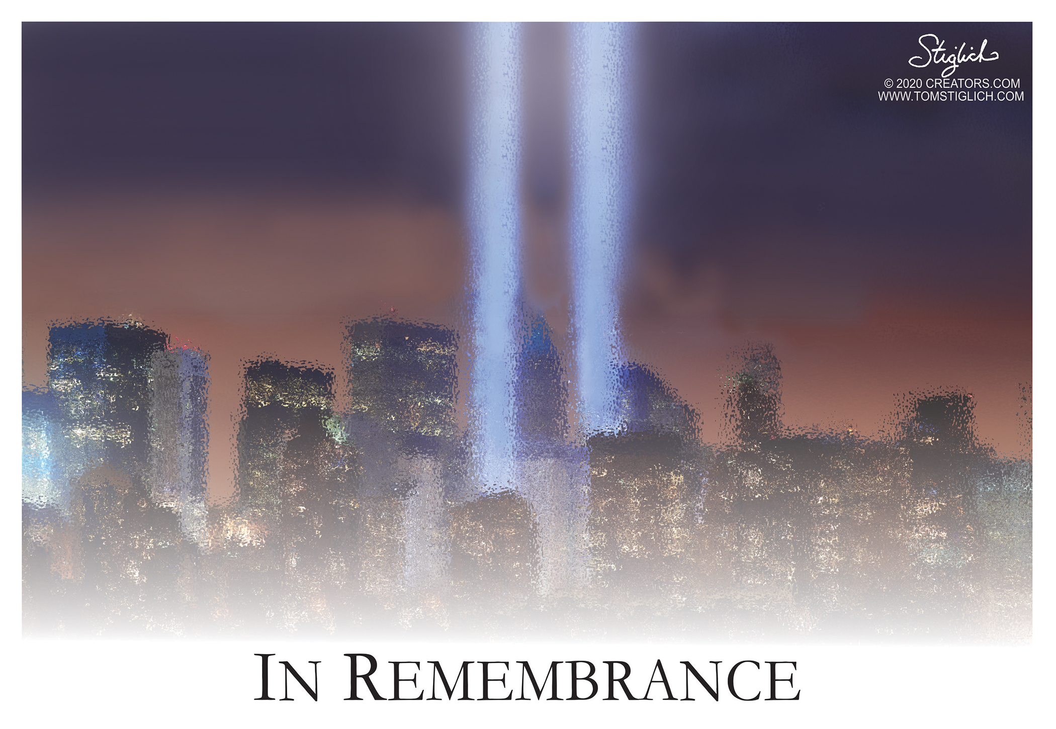 Editorial Cartoon U.S. September 11 remembrance