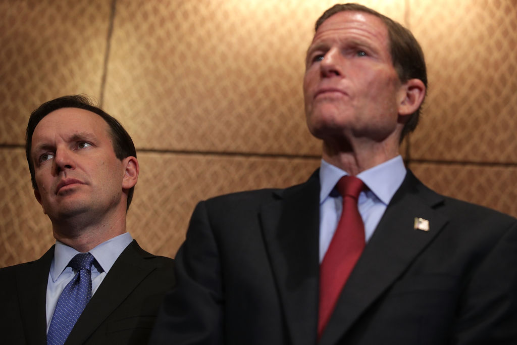 Senators Chris Murphy and Richard Blumenthal.