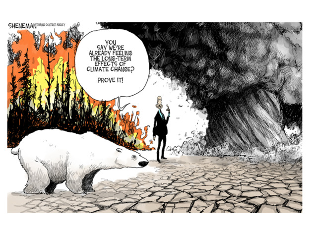 Editorial cartoon climate change deniers | The Week