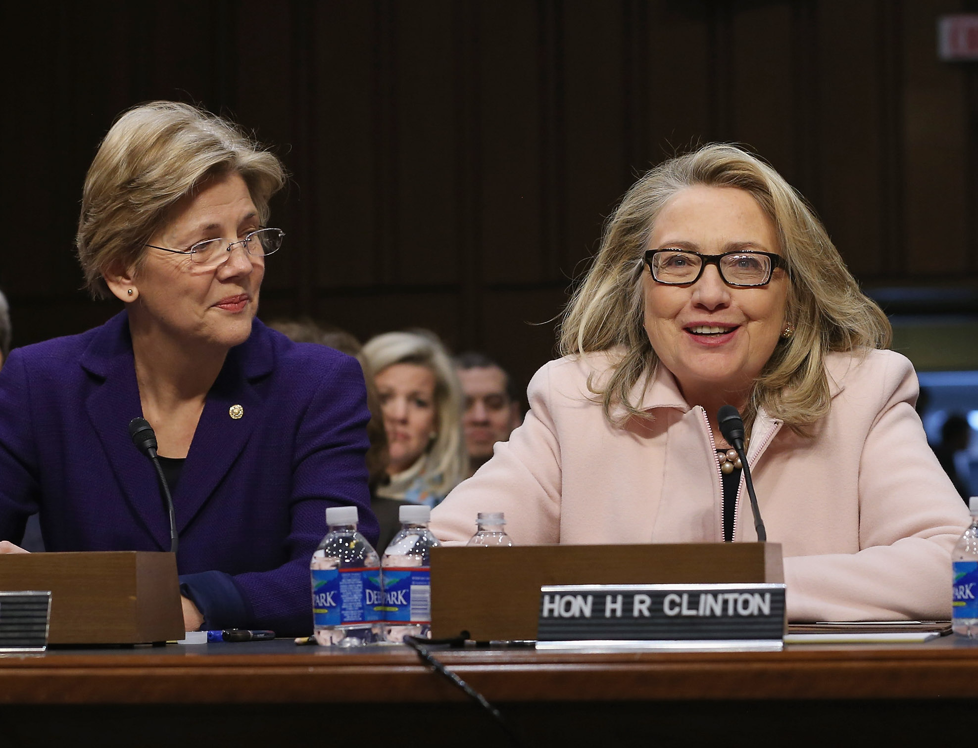 Hillary Clinton praises Sen. Elizabeth Warren in Time