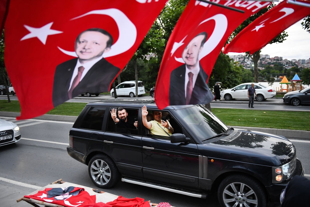 Supporters of Recep Tayyip Erdogan.