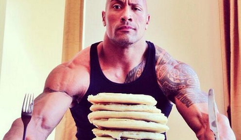 The Rock is having a better National Pancake Day than you are