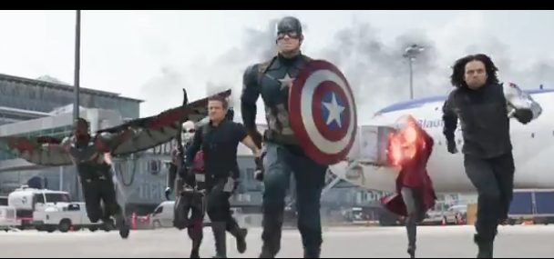 New Captain America trailer previews latest Spiderman. 