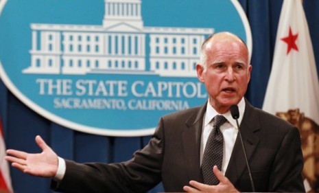 &quot;It&#039;s better to take our medicine now,&quot; Jerry Brown told reporters in regards to borrowing money to help the state&#039;s $25 billion deficit.