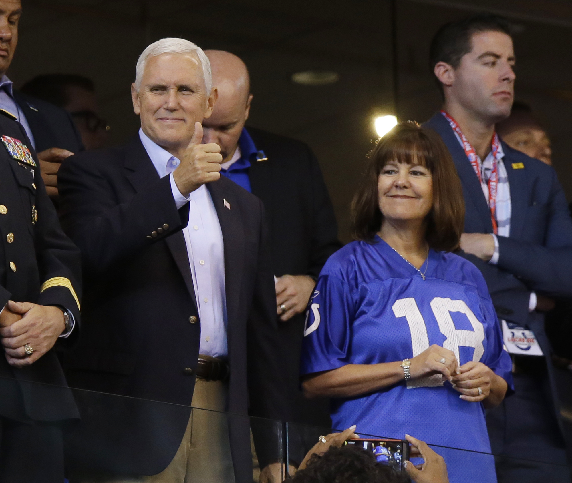 Vice President Mike Pence at a Colts game