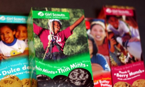 Thin Mints, one of the most popular of the Girl Scout cookies, contain trans fats despite labeling that says otherwise.