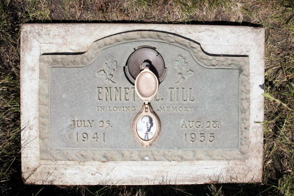 Emmett Till&#039;s gravestone.