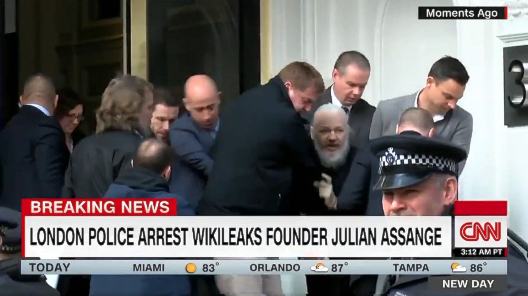 London police arrest Julian Assange