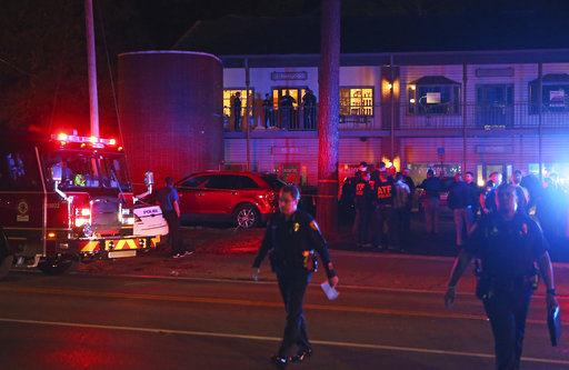 The site of a deadly shooting at a yoga studio in Tallahassee, Florida