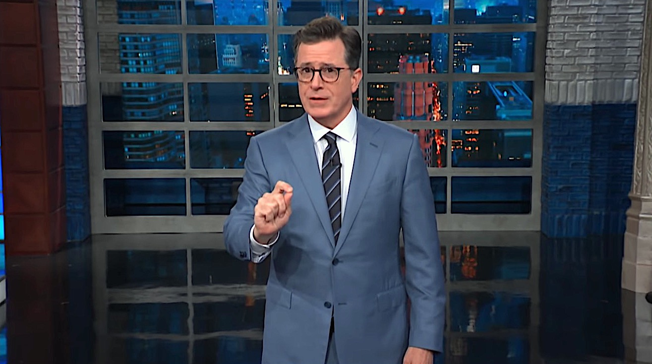 Stephen Colbert cannot believe Melania Trump wore that jacket